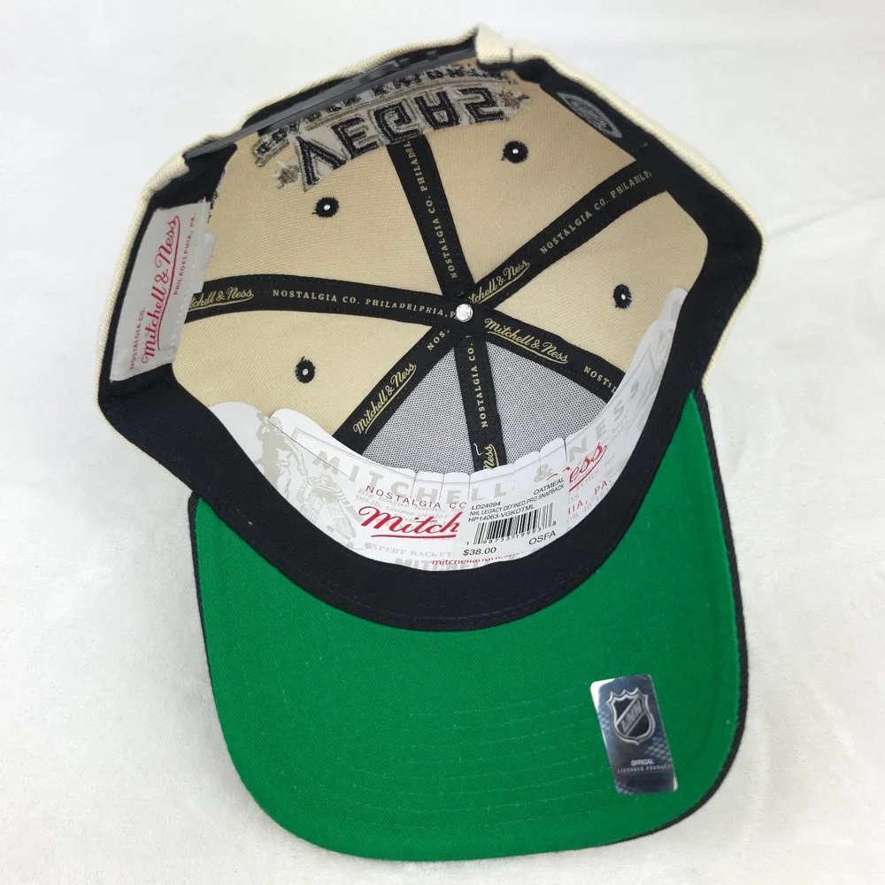 Golden Knights Mitchell & Ness NHL Pro Fit Snapback Hat Cap 2023 Champions NWT